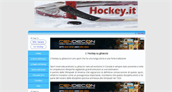 Desktop Screenshot of hockey.it