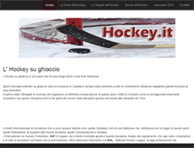 Tablet Screenshot of hockey.it