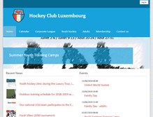 Tablet Screenshot of hockey.lu