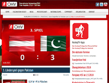 Tablet Screenshot of hockey.at